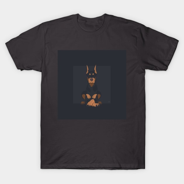 doberman T-Shirt by Di_illustration